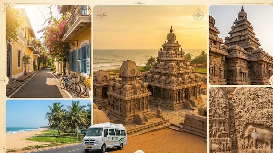 ಕಡಿಮೆ ಬಜೆಟ್‌ನಲ್ಲಿ ಕರ್ನಾಟಕದಿಂದ ಪಾಂಡಿಚೇರಿ-ಮಹಾಬಲಿಪುರಂ ಟ್ರಿಪ್; ಬೀಚ್‌ ಸುತ್ತಾಡಿ ದೇವರ ದರ್ಶನ ಮಾಡಿ!