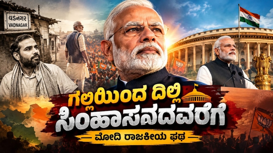 ಗಲ್ಲಿಯಿಂದ ದಿಲ್ಲಿ ಸಿಂಹಾಸನದವರೆಗೆ : ಪ್ರಧಾನಿ ಮೋದಿ ಅವರ ಸ್ಪೂರ್ತಿದಾಯಕ ರಾಜಕೀಯ ಪಥ