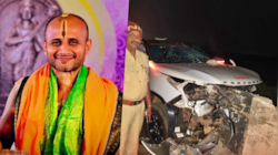 ಡಿವೈಡರ್‌ಗೆ ಡಿಕ್ಕಿ ಹೊಡೆದ ಉತ್ತರಾದಿ ಮಠದ ಕಾರು; ಸತ್ಯಾತ್ಮತೀರ್ಥ ಸ್ವಾಮೀಜಿ ಸೇರಿ ಮೂವರಿಗೆ ಗಾಯ