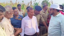 ನೀರ್ಥಡಿಯಲ್ಲಿ ಕೇಂದ್ರ ಬರ ಅಧ್ಯಯನ ತಂಡ : 'ವಿಮೆ ಕಟ್ಟಿದ್ರೂ ಪರಿಹಾರ ಸಿಗಲಿಲ್ಲ' ಎಂದು ರೈತನ ಕಣ್ಣೀರು!