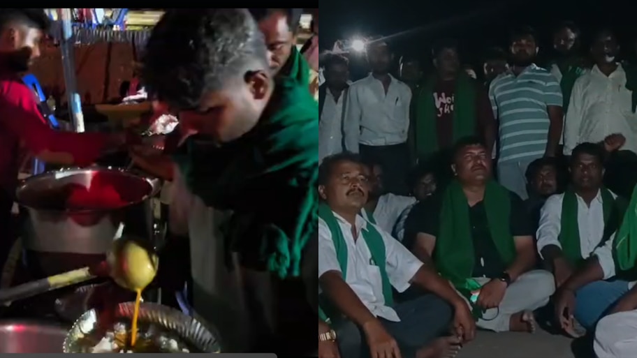 ಕಬ್ಬು ಬೆಳೆಗಾರರ ಅಹೋರಾತ್ರಿ ಧರಣಿ, ಬೆಂಗಳೂರು - ಪುಣೆ ರಾಷ್ಟ್ರೀಯ ಹೆದ್ದಾರಿ ಬಂದ್; ರಸ್ತೆಯಲ್ಲೇ ರೈತರಿಗೆ ಊಟದ ವ್ಯವಸ್ಥೆ!
