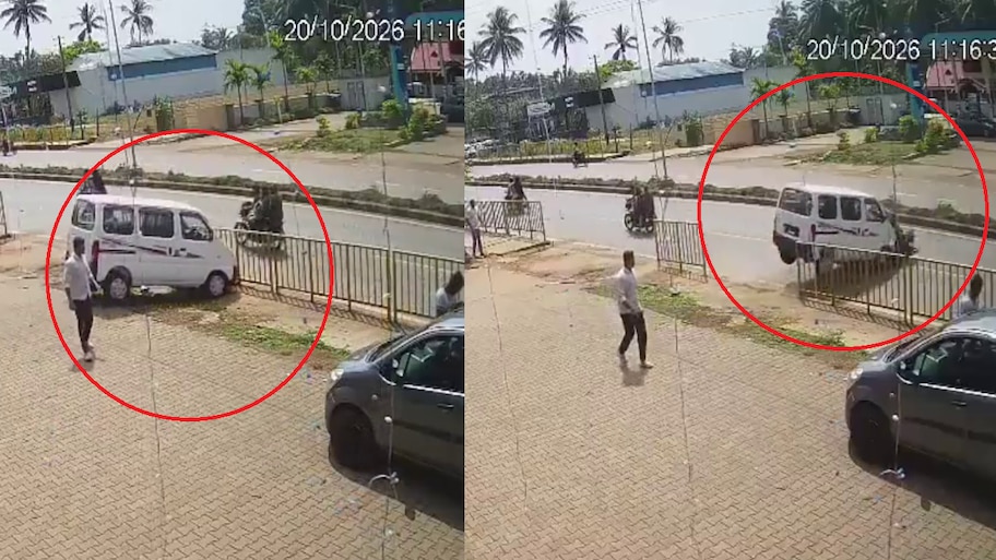 Viral Video: ಶೋ ರೂಮ್‌ನಿಂದ ಆಚೆ ಬರ್ತಿದ್ದಂತೆಯೇ ಅಪಘಾತ: ಏಕಾಏಕಿ ರಸ್ತೆಗೆ ನುಗ್ಗಿದ ಹೊಸ ಕಾರು!