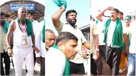 ಬೆಳಗಾವಿಯಲ್ಲಿ ಕಬ್ಬು ಬೆಳೆಗಾರರ ಉಗ್ರ ಹೋರಾಟ : ಪ್ರತಿ ಟನ್‌ಗೆ 5,500 ರೂ.ಗೆ ಆಗ್ರಹ